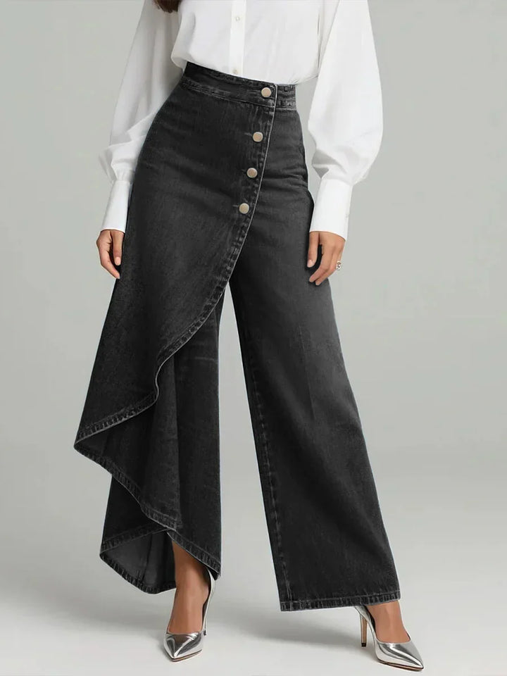 Margaret | Elegant High Waisted Wide-leg Pants