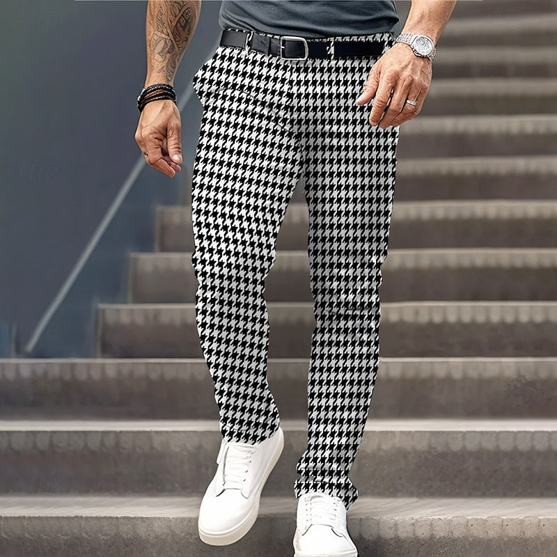 Nolan | Tailored Houndstooth Pants