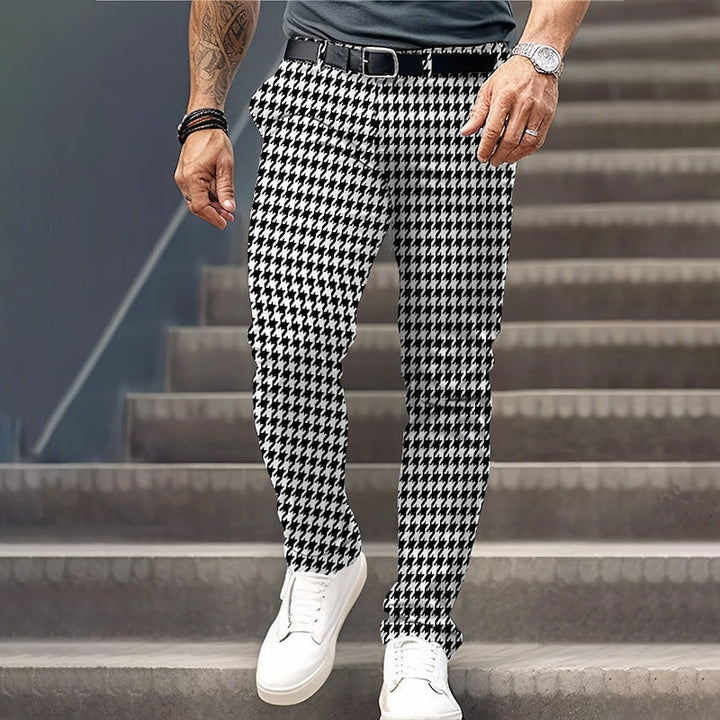Nolan | Tailored Houndstooth Pants