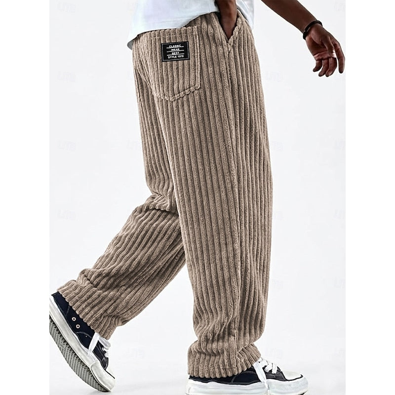Bradford | Ribbed Straight-Leg Pants