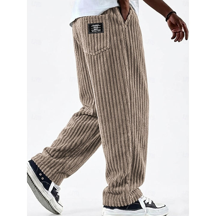 Bradford | Ribbed Straight-Leg Pants