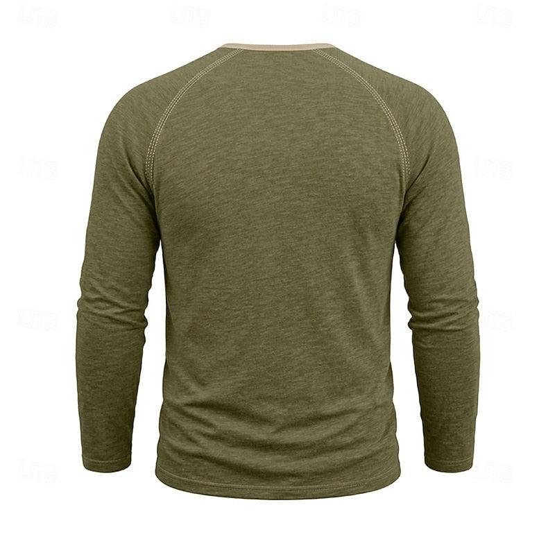 Owen | Classic Button Henley Shirt