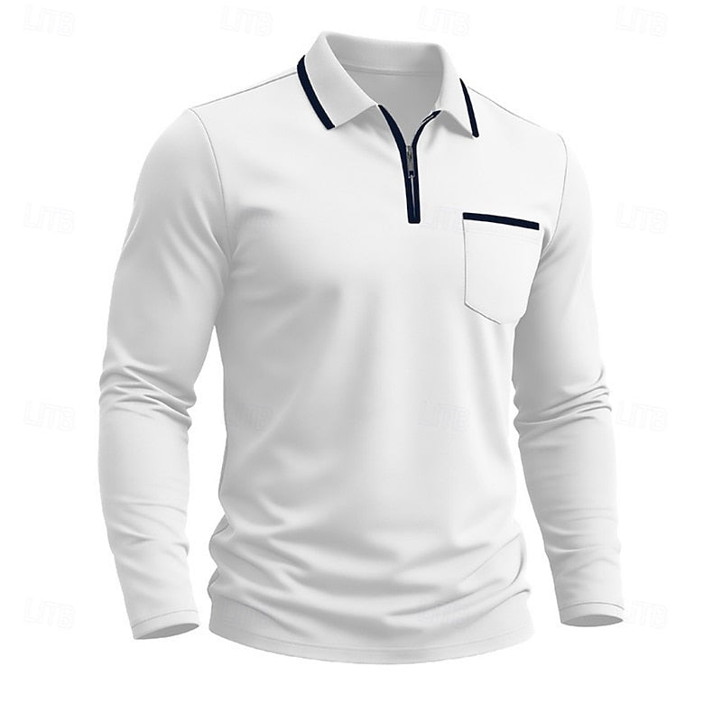 Maurice | Refined Quarter-Zip Polo Shirt