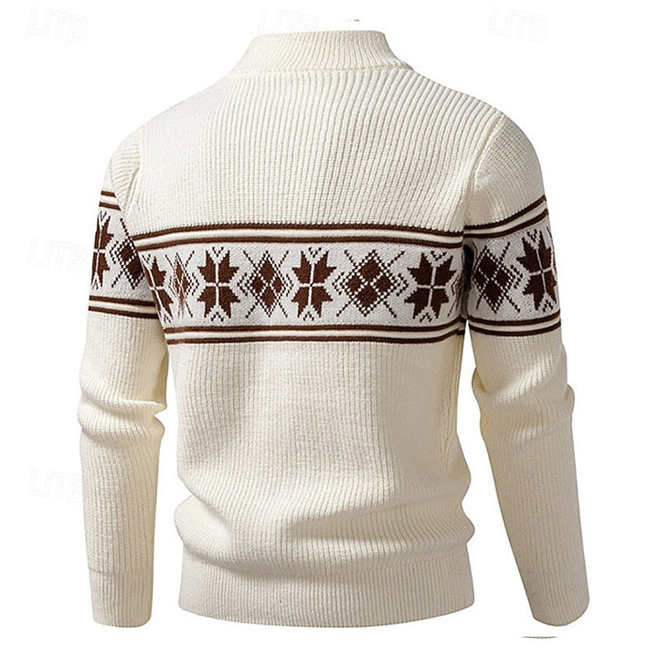 Byron | Fair Isle Zip Cardigan