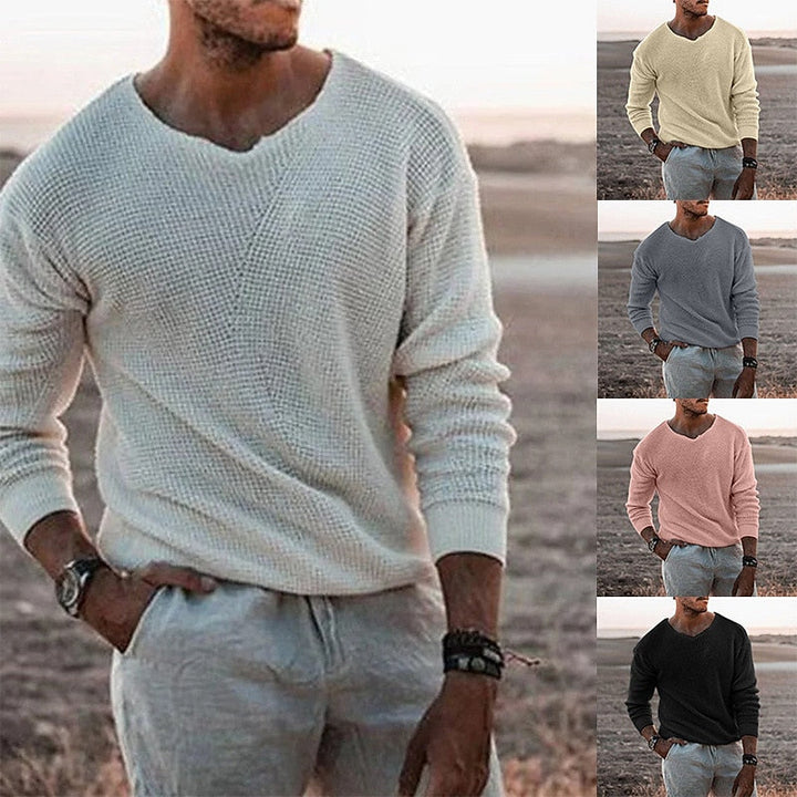 Sullivan | Textured V-Neck Sweater
