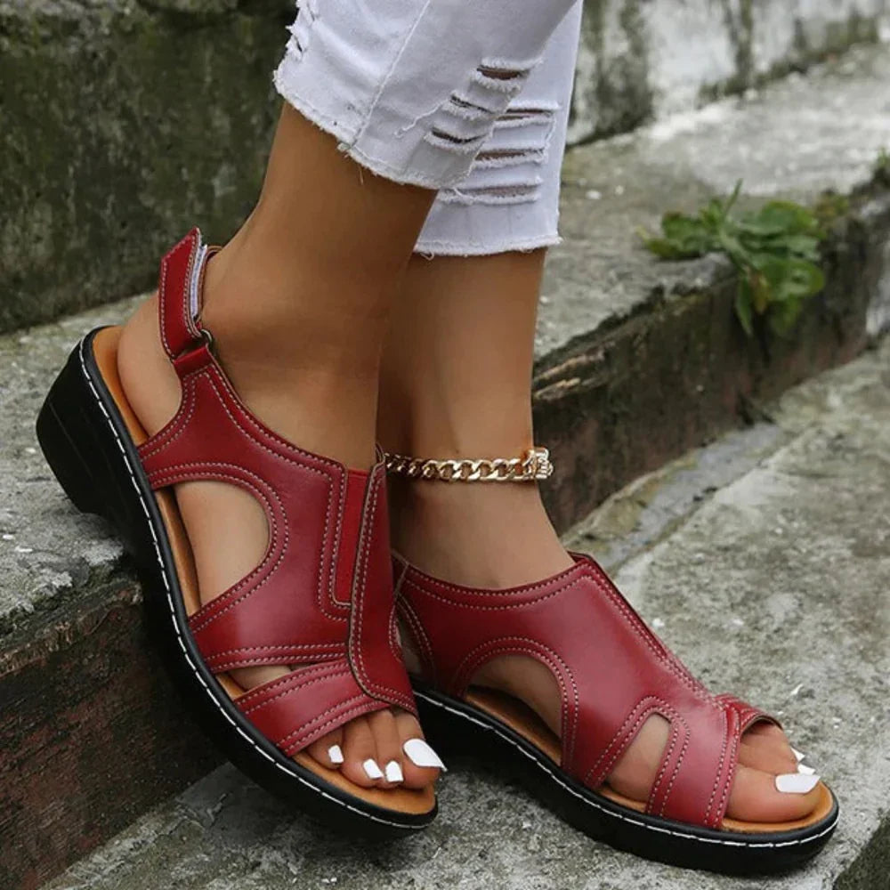 PREMIUM™ ORTHOPEDIC LEATHER WEDGE SANDALS 2026