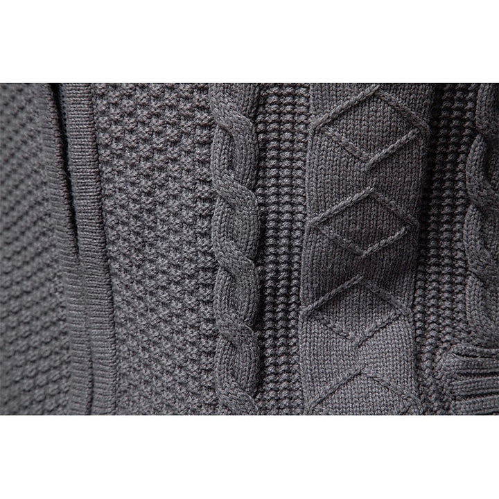 Gerard | Textured Zip-Up Cardigan