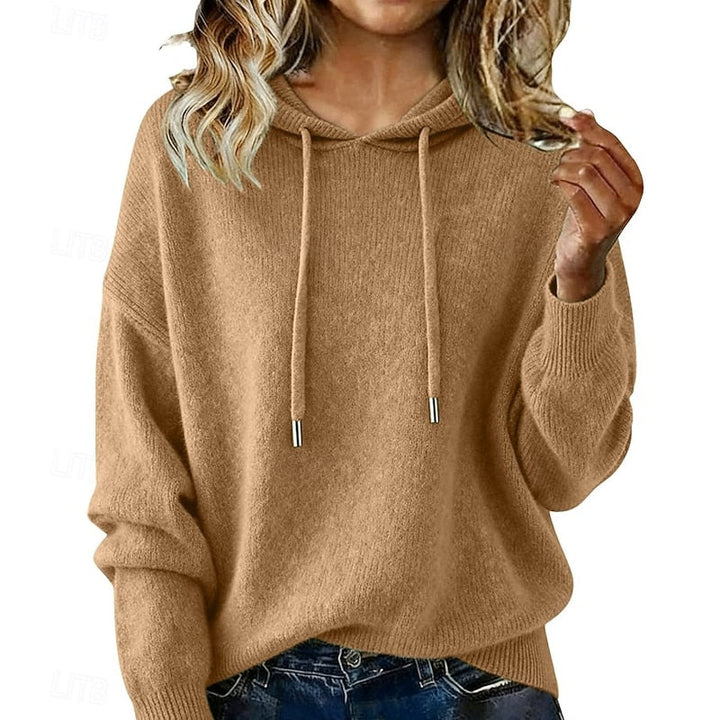 Delphine | Relaxed Hooded Knit Sweater