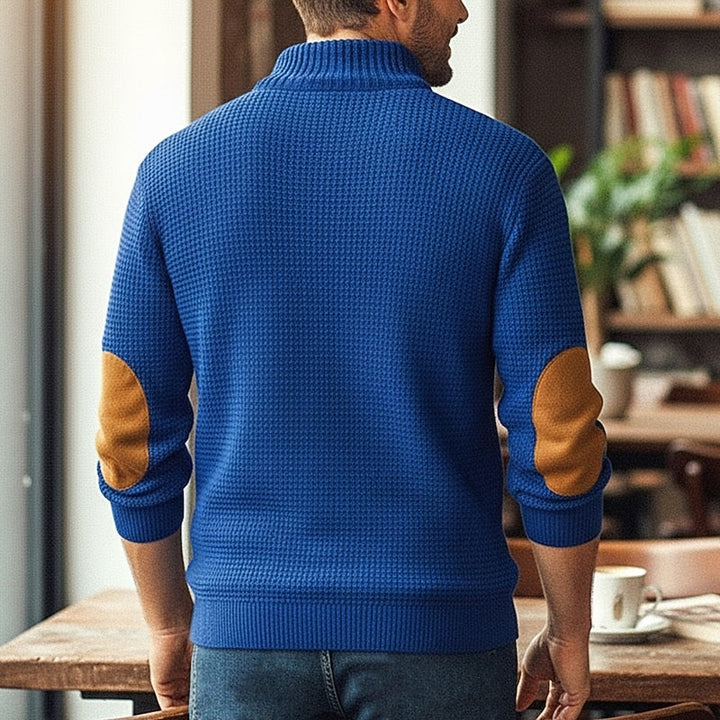 Beckett | Stand Collar Button Sweater