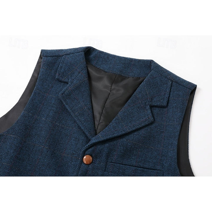 Theron | Herringbone Tailored Waistcoat
