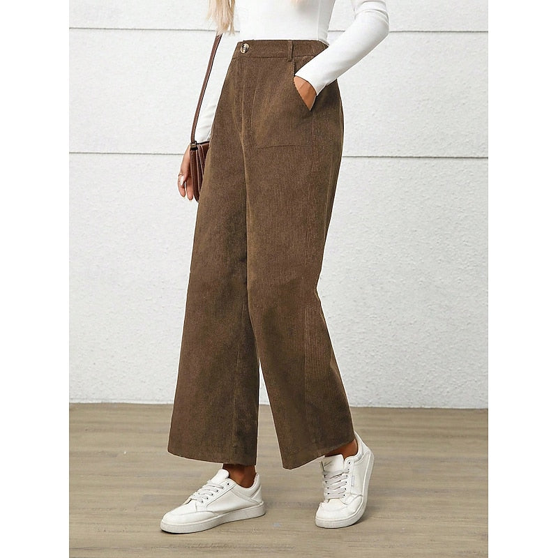 Simone | Wide-Leg High-Waist Pants