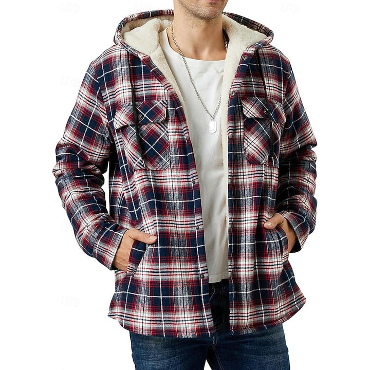 Curtis | Hooded Check Overshirt