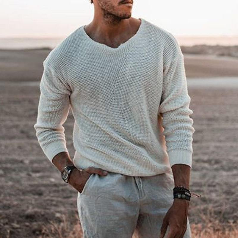 Sullivan | Textured V-Neck Sweater