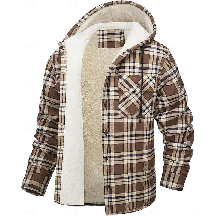 Curtis | Hooded Check Overshirt