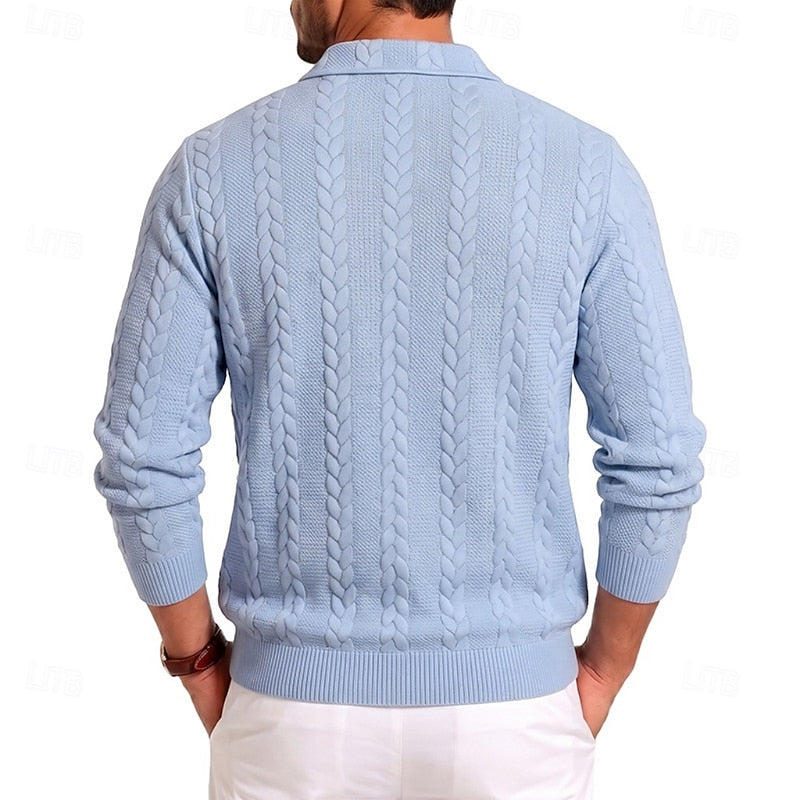 Chase | Textured Quarter-Zip Sweater