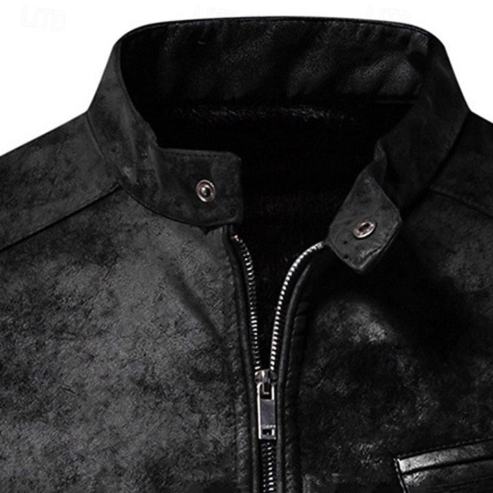 Chase | Classic Stand-Collar Biker Jacket