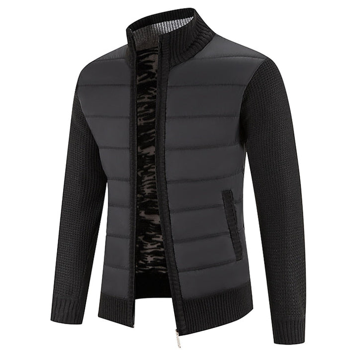 Chester | Zip-Front Stand Collar Cardigan