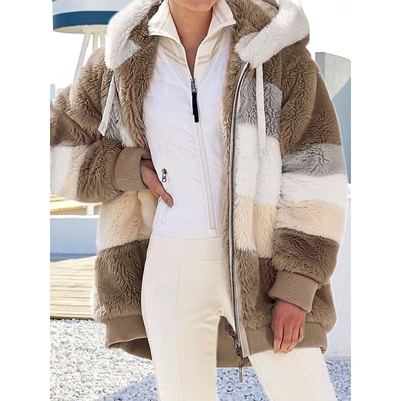 Corinne | Cozy Hooded Zip-Up Jacket
