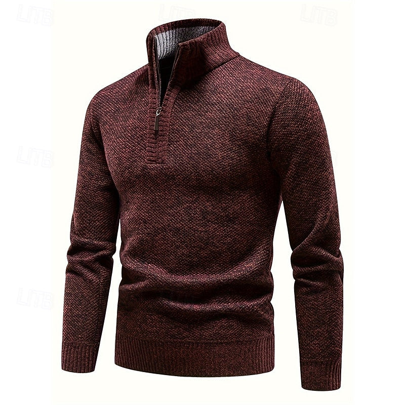 Donovan | Quarter-Zip Stand-Collar Sweater