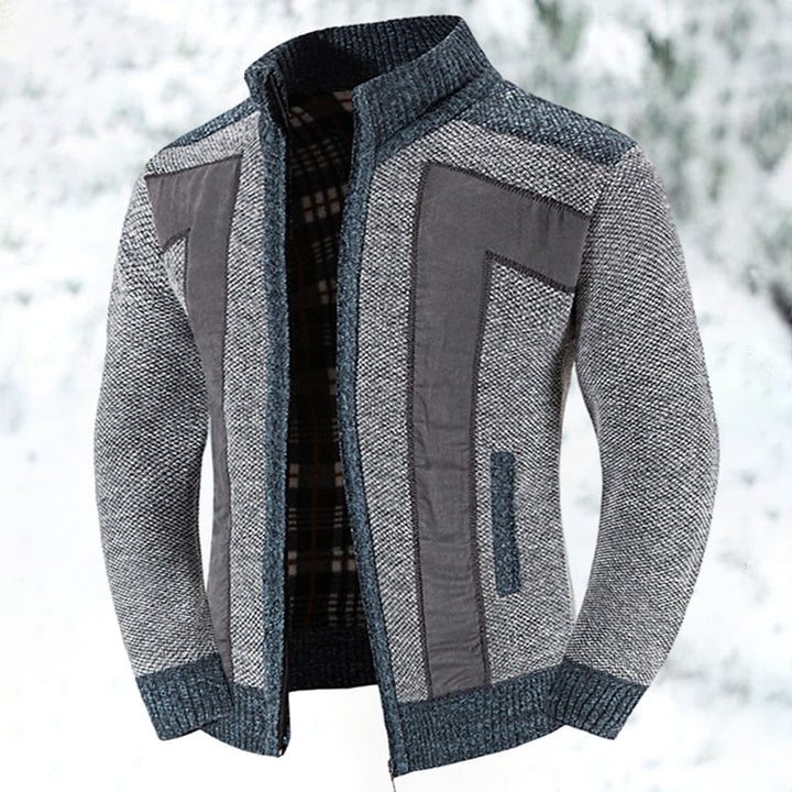 Declan | Textured Zip-Up Cardigan