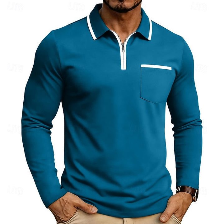 Maurice | Refined Quarter-Zip Polo Shirt