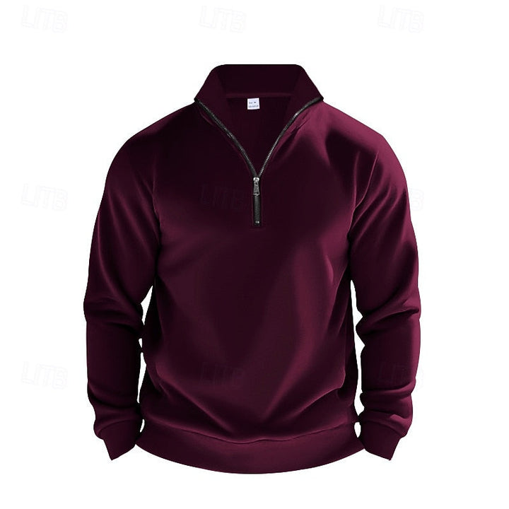 Glenn | Refined Quarter-Zip Sweatshirt