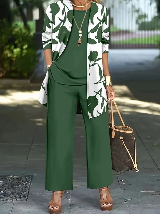 Clementine | Floral Three-Piece Pants Set