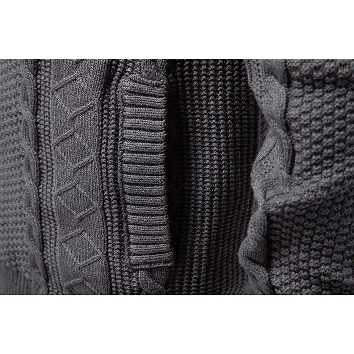 Gerard | Textured Zip-Up Cardigan