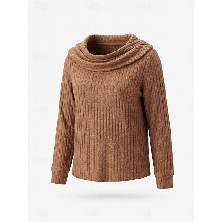 Isadora | Cowl-Neck Ribbed Top