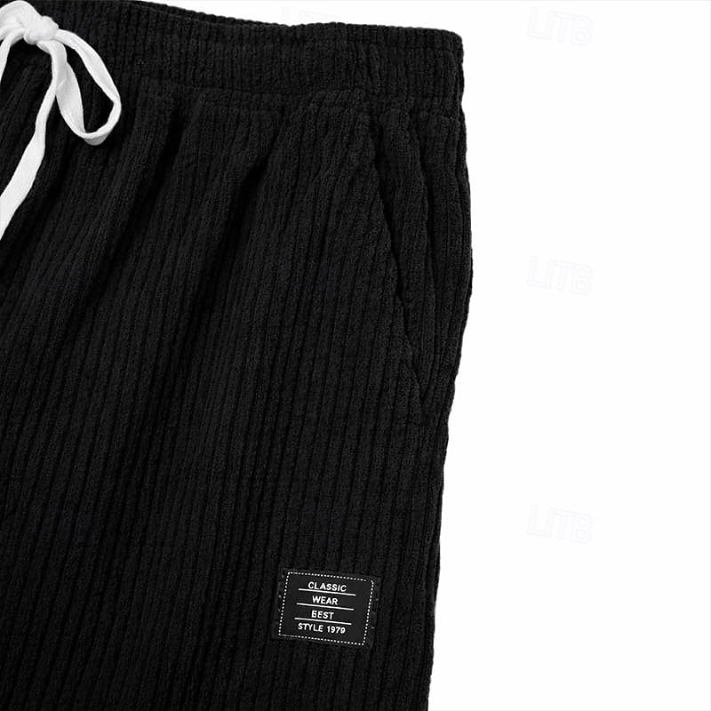 Bryson | Relaxed Ribbed Wide-Leg Pants