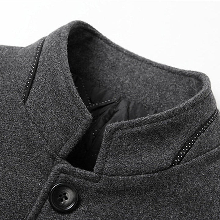 Gregory | Refined Stand-Collar Overcoat