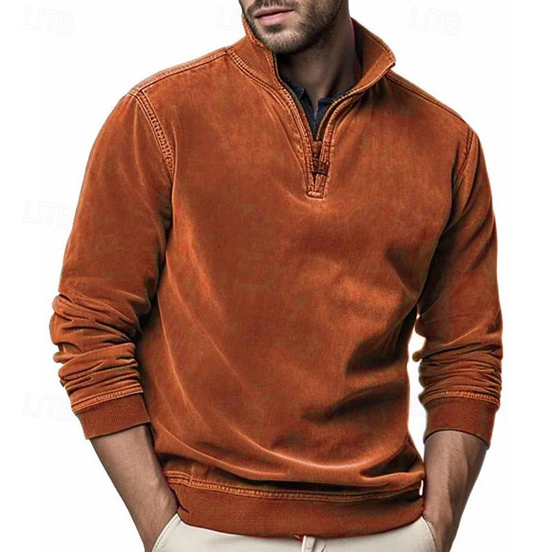 Tristan | Quarter-Zip Stand-Collar Sweatshirt